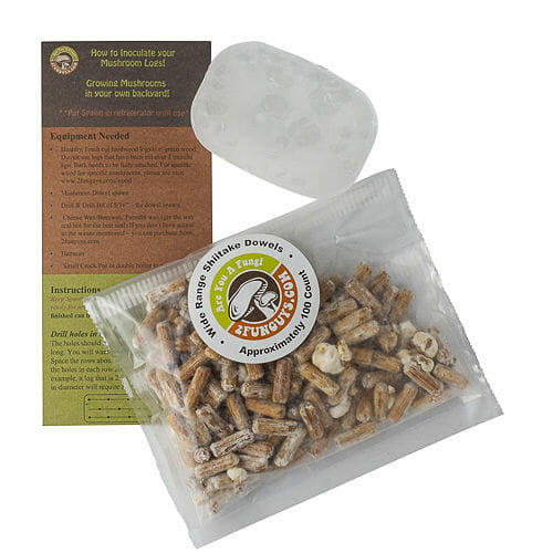  Oyster Mushroom Mycelium Plug Spawn - 100 Count - Grow