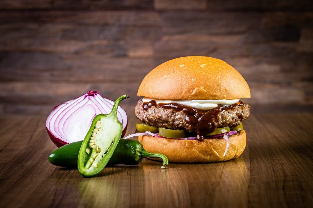 Blended Mushroom and Beef Burger